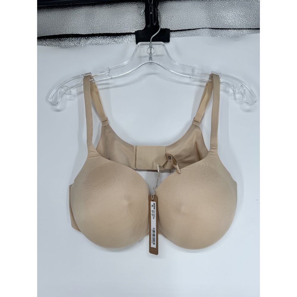 SKIMS Ultimate Nipple Push Up Bra Womens Size 40B Sand Tan Underwired Padded